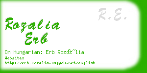 rozalia erb business card